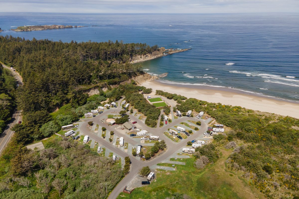 Oceanside RV Resort in Coos Bay, Oregon.