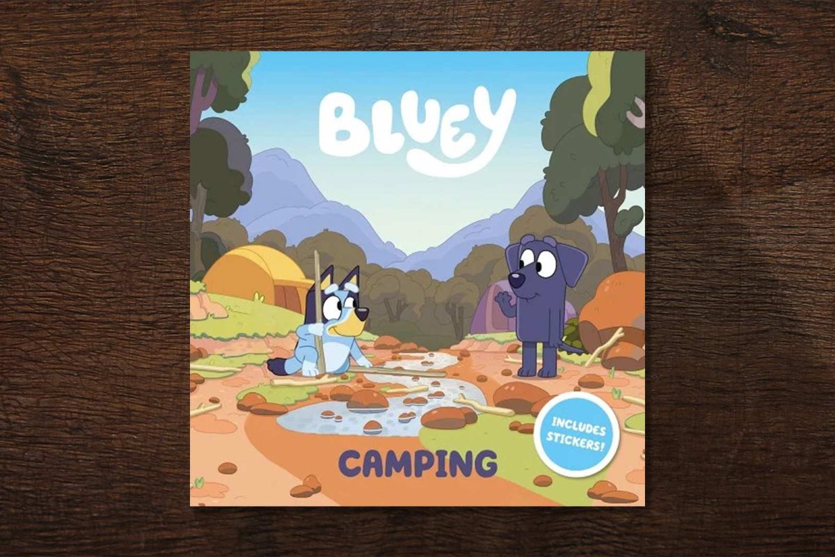 camping book cover "Bluey"