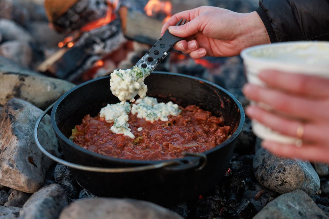 Delicious Dutch Oven Lasagna Camping Recipe Campspot