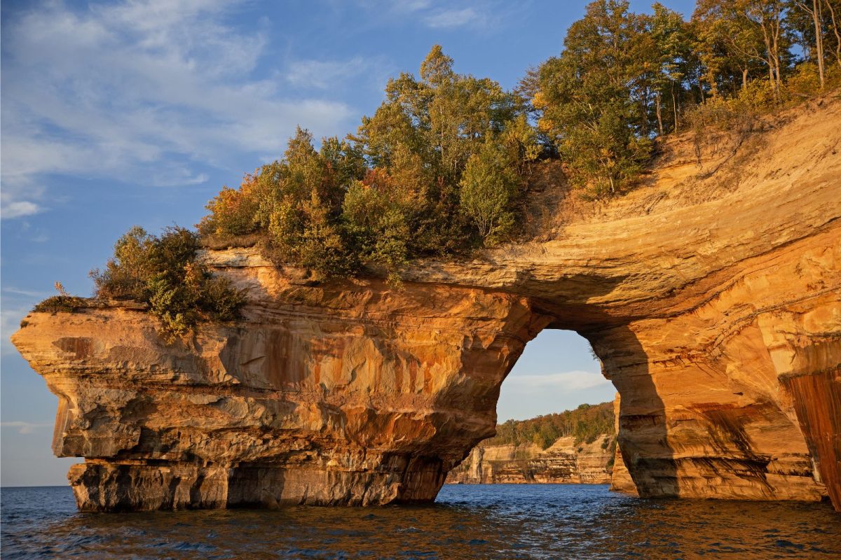 arch at Pictured Rocks National Lakeshore in Michigan