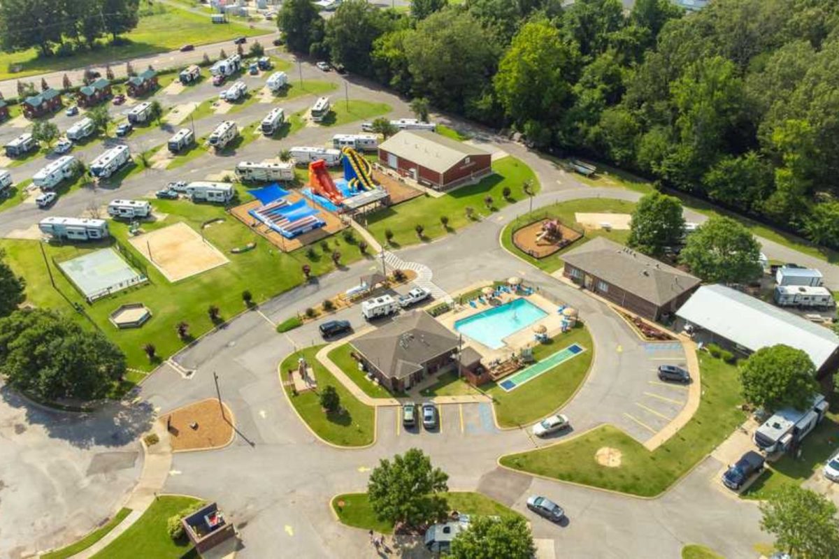 aerial view of Yogi Bear's Jellystone Park™ Camp-Resort: Memphis